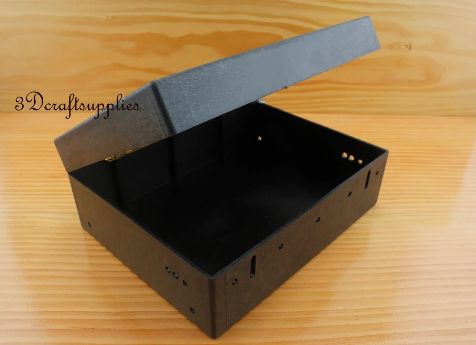 Пластиковая рамка пустая коробка Кошелек Рамка прямоугольной формы черный 19 см x 15 см Z116