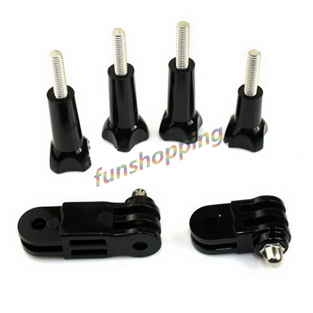 

Black Adjustable 3-way Pivot Arm Assembly Extension+4 Thumb Knob Adapter Accessories for Gopro Go Pro Hero 6/5/4/3+/3 Xiaomi Yi