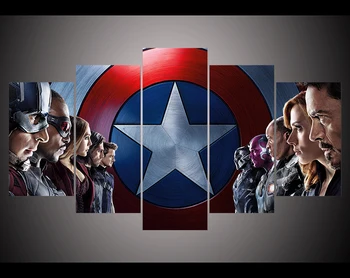 

Print captain america civil war movie film poster modern home decor wall art picture print oil Painting on canvas print /PT0177