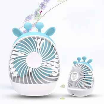 

Mini USB Desktop Summer Cooling Fan Cute Pet Style 3 Colors Mini Ventilator with 4000mAh Battery Outdoor Office School Fan
