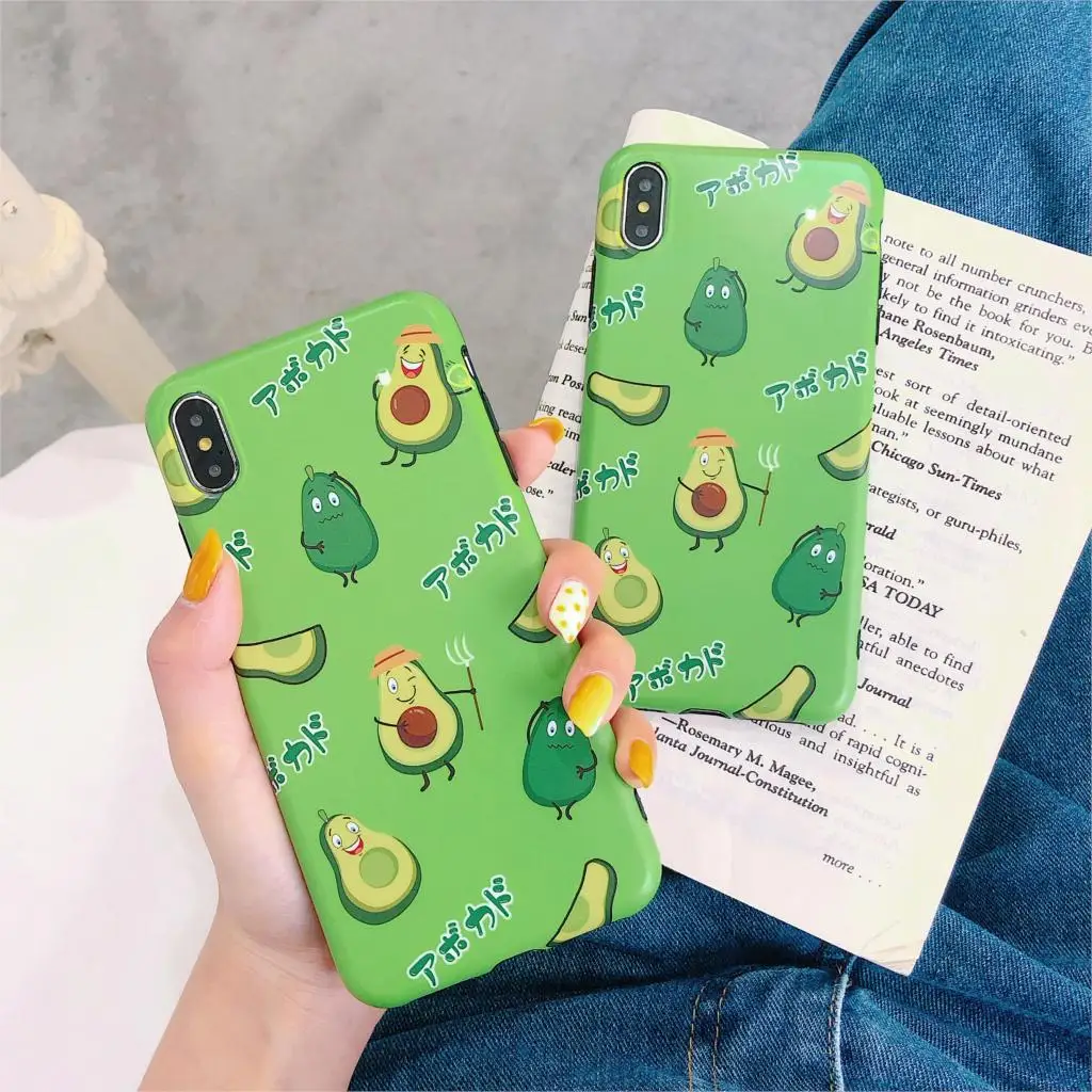 

For Xiaomi 6x 8 8SE 8 lite 9 9SE Redmi Note 7 Avocado Matte Soft Case