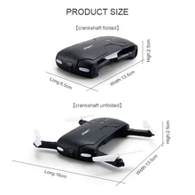 Jjrc H37 Foldable Pocket Selfie Drone With Camera Wifi Fpv Quadcopter Rc Drones Phone Control Helicopter Mini Dron Fly Copter