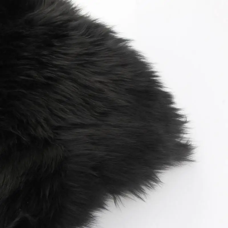 Goede 45*45cm Luxe Natuurlijke Fur Authentieke Zachte Pluizige Wol Schapenvacht Auto Seat Cover voor Auto Interieur Accessoire Seat kussen