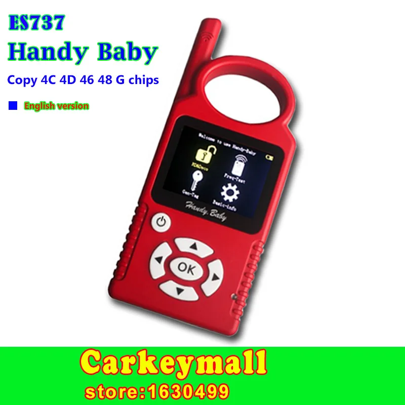 

NEW Handy Baby ES737 auto Key Programmer copy 4C 4D 46 48 72G ID83 Chips ,Free Shipping