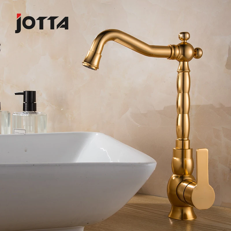 Space aluminum single hole basin lavabo faucet bathroom hot and cold water faucet washbasin  basin mixing water valve