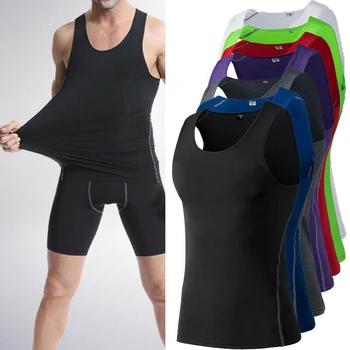 

Men Compression Base Layer Sleeveless Vest Tank Top Quick-drying Sports Gym Under Shirt BMF88