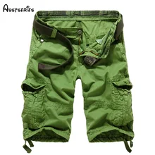 Летние мужские карго шорты милитари большого размера тонкий материал летние короткие брюки для мужчин короткие Masculino D44