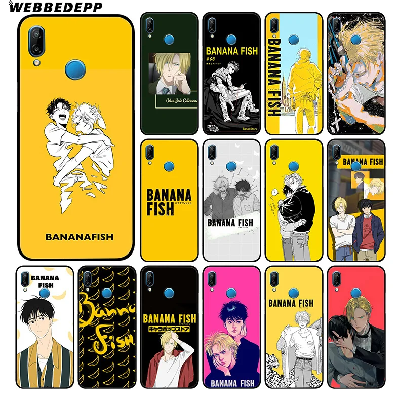 

WEBBEDEPP Banana Fish Anime Soft Case For Huawei P30 P20 Pro P10 P9 Lite 2017 P Smart 2019 & Nova 3 3i Y9 2019