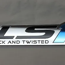 Хром красный LS1, логотипы марок машин, красный-11 шт