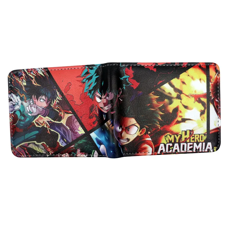 hot selling 2018 products Anime My Hero Academia deku wallet Short Purse With Coin Pocket Card Holder