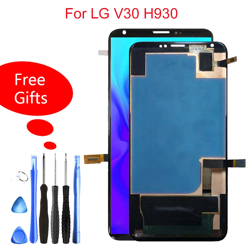 

Quality 6.0"Lcd For LG V30 LCD H930 LCD Touch Screen Digitizer Assembly For LG V30 LCD VS996 LS998U H933 LS998U Replacemnet