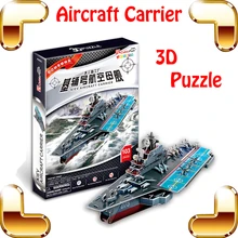 Новогодний подарок супер военный авианосец 3D Пазлы Модель боевой корабль DIY моделирование головоломка Обучающая игра игрушки