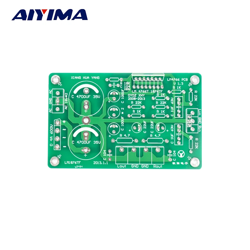 Aiyima 1pcs LM4766 LM1876 PCB bare board 98*62MM-in Amplifier from ...