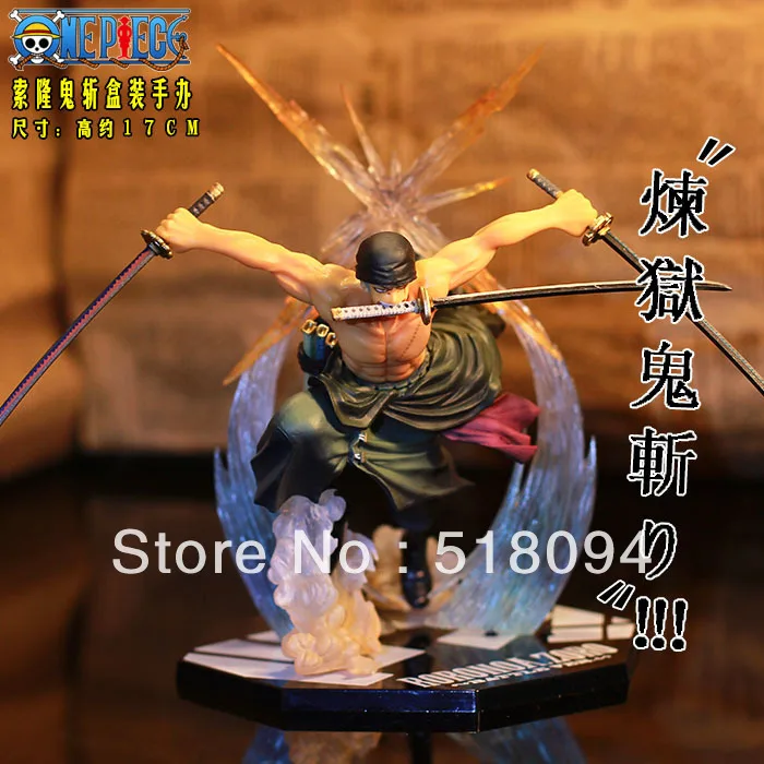 

Japan Anime One Piece POP Roronoa Zoro 17CM Banpresto PVC Action Figure Colossum New in Box