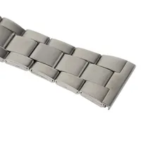 12/16/18/20/22/24mm de aço inoxidável sólido links assista bandas strap para relógio de pulso duplo fecho pulseira fit smart watch replaceme