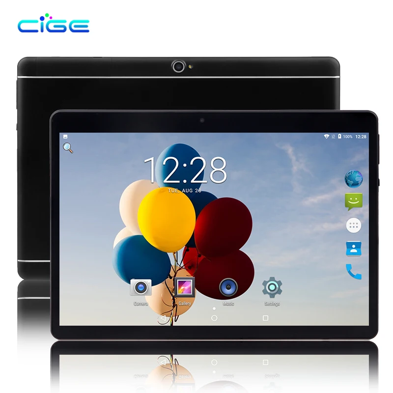 CIGE 10,1 дюймов 3g 4 г LTE 1280x800 Android Tablet PC Octa Core 4 ГБ Оперативная память 32 ГБ встроенная память Dual SIM Телефонный звонок Планшеты WI-FI gps Bluetooth