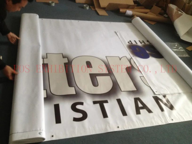 Custom Digital Printing Vinyl Banner With Grommets In Flags