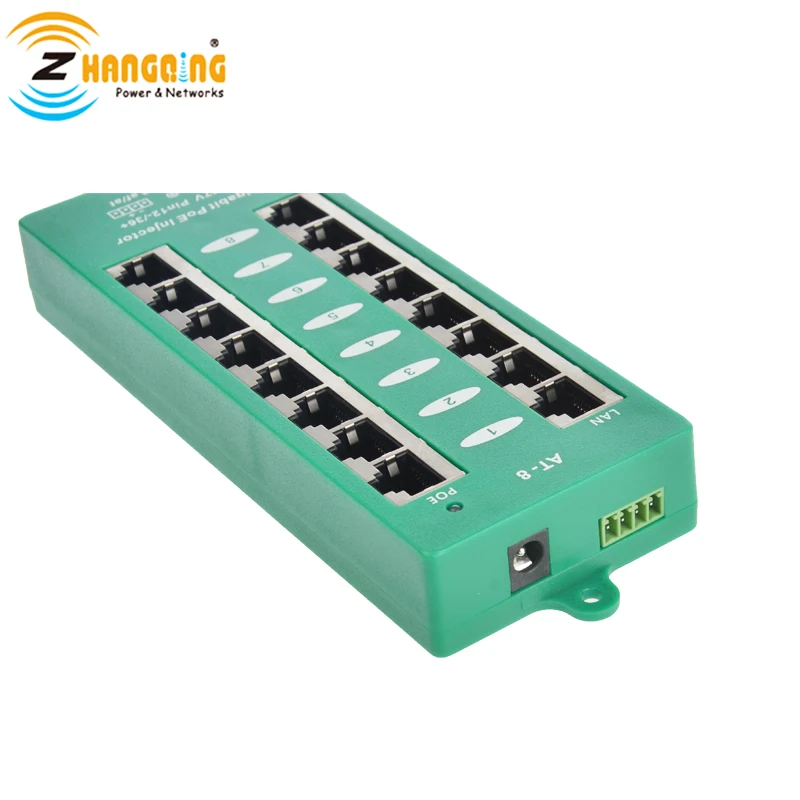 

ZQ Security Compatiable 802.3AF/at Gigabit Negotiating Active PoE Injector Mode A For PoE Camera Access Point Active PoE Devices