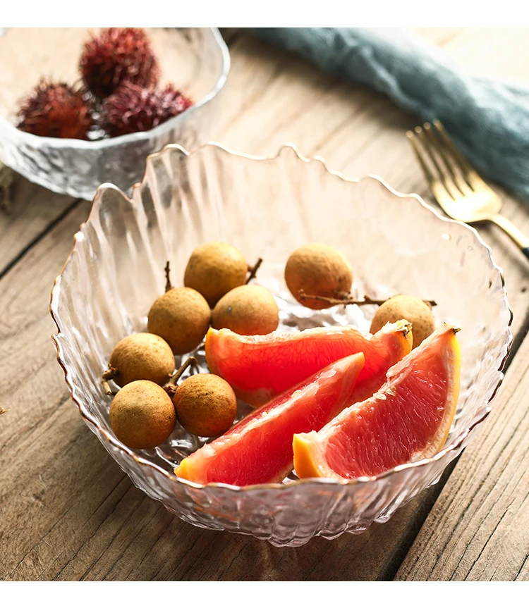 Кухонная посуда большая стеклянная миска для супа прозрачные Столовые ...