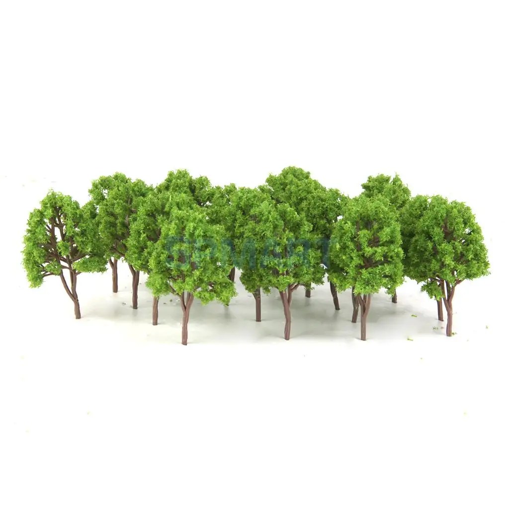 20 шт. пластиковые модели деревьев N Scale макет поезда Wargame Scenery Diorama 7 5 см|model trees|n