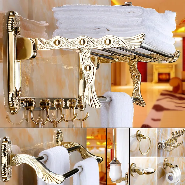 gold bathroom hardware bathroom vanity europe antique bathroom stainless steel accessories shelf towel rack plating gold hardware hanging style suit gold bathroom hardware bathroom vanity europe antique bathroom stainless steel accessories shelf towel rack plating gold hardware hanging style suit