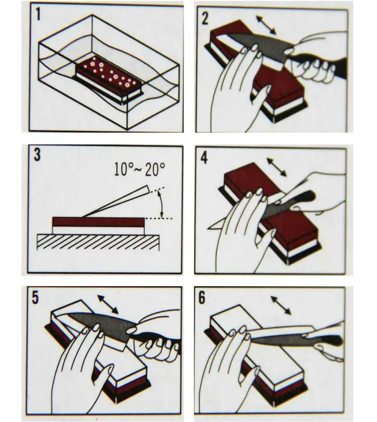 Двухсторонний необработанный точильный камень 200 и 600 сетка шлифовальный камень бытовой масляный камень для точение ножа YS024