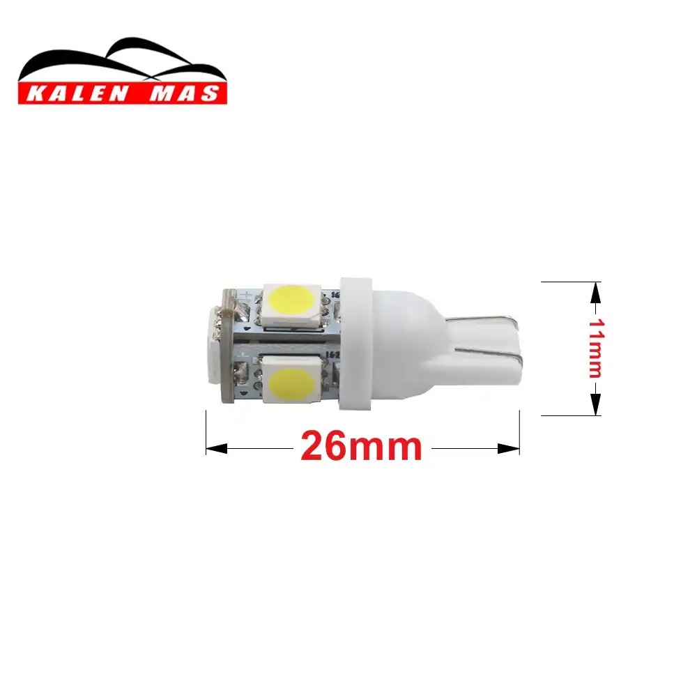 Kalen mas 1 шт. автомобиль свет T10 LED W5W 5050 5SMD просвет lihgts светодиодные лампы Внутреннее