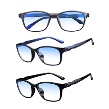 UV400 Reading Glasses Anti Blue-Ray Glasses Flexible Ultralight TR90 Computer Goggles Radiation Protection Anti-fatigue Eyewear