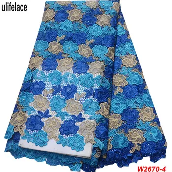 

Cheap african women New Design African Cord Lace Guipure Lace Fabrics High Quality Colorful AfricanSwiss dubai fabric W2-670