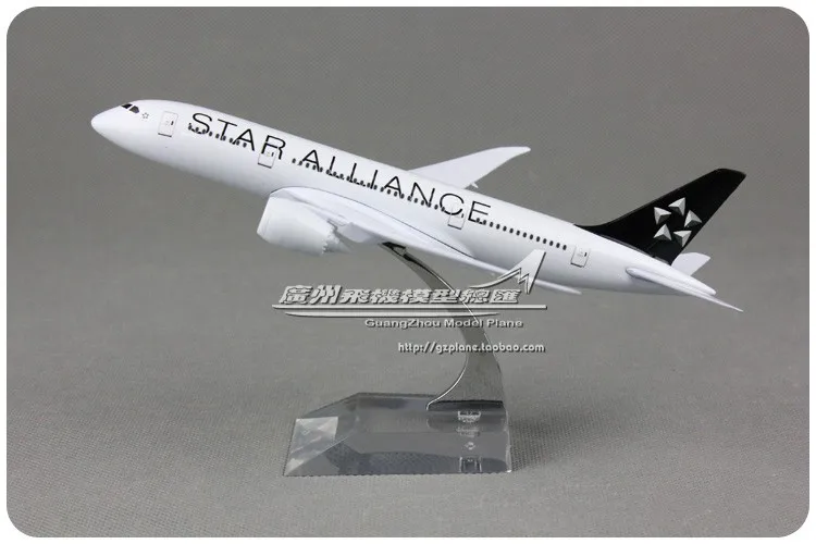 20 см Металл Модель Самолета Air Star Alliance Airlines B787 Boeing 787 Airways w Стоянок Воздушных Судов