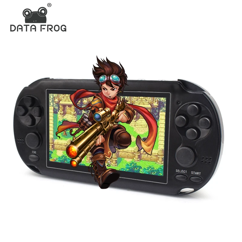 

DATA FROG Portable Video Game Console Handheld Game Consoles to TV Out Put 4.3 Inch Screen With MP4/WAV/Movie Camera Multimedia