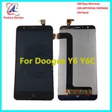 Doogee Y6 ЖК-дисплей+ сенсорный экран протестированный ЖК-дигитайзер стеклянная панель Замена 5,5 дюймов Для Doogee Y6C