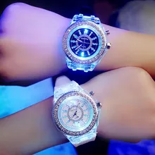 Mulheres Homens Unisex Relógios 2018 Novo Estilo LED Night Light Relógio relogio masculino relógios de Pulso de Quartzo Esportes zegarek damski