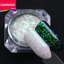 Ur Sugar зеленый многоразмерный лак для ногтей, блестки для ногтей, пудра для украшения УФ-геля