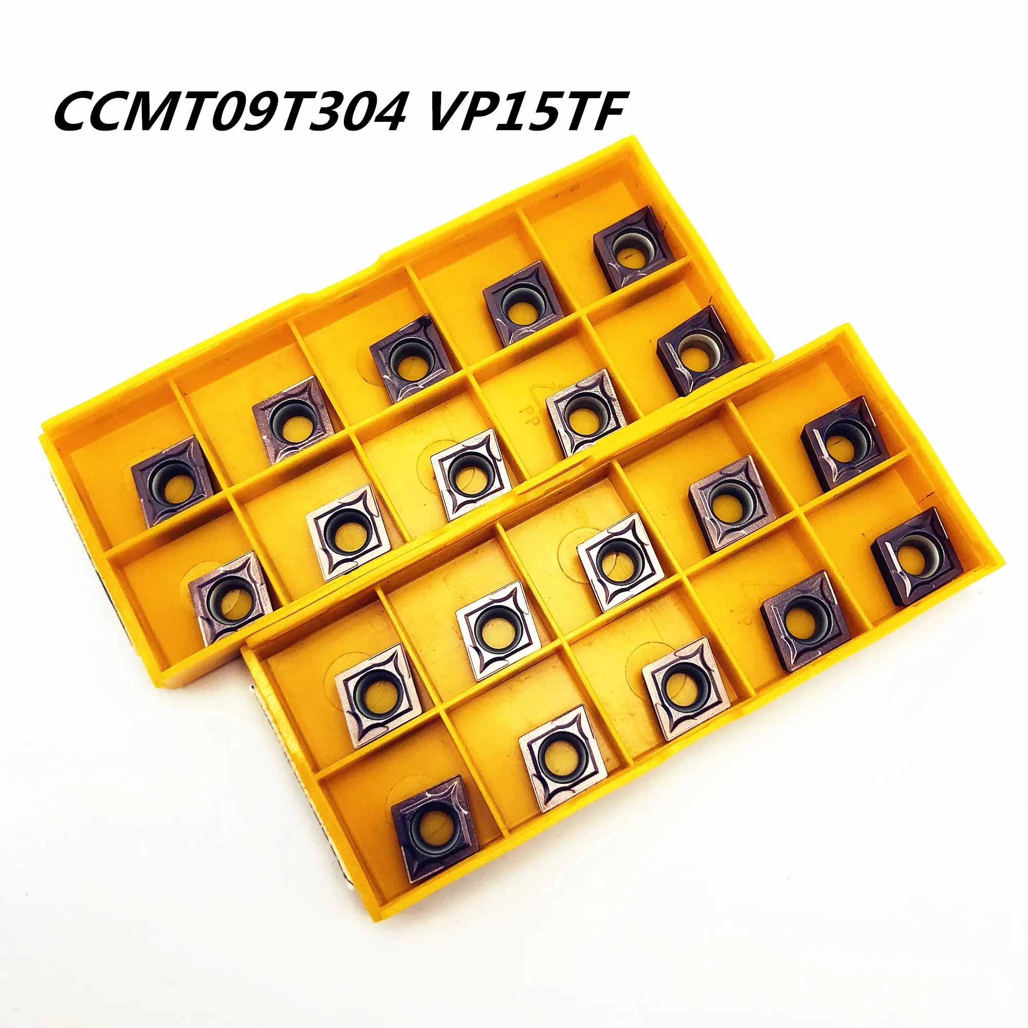 

20PCS Lathe tool CCMT09T304 CCMT32.51 VP15TF carbide insert inner wheel cutter CCMT 09T304 face milling cutter CNC tool