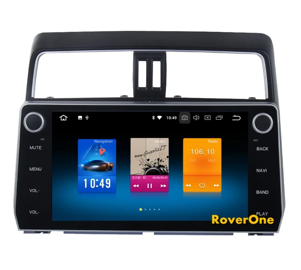 Flash Deal RoverOne Car Radio GPS Navigation For Toyota Prado 2018 Android 9.0 10.2