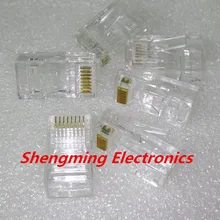 50 шт. RJ45 RJ-45 CAT5 CAT6 модульный разъем 8P8C сетевой разъем Ethernet 8 контактов Lan Сетевой кабель головки