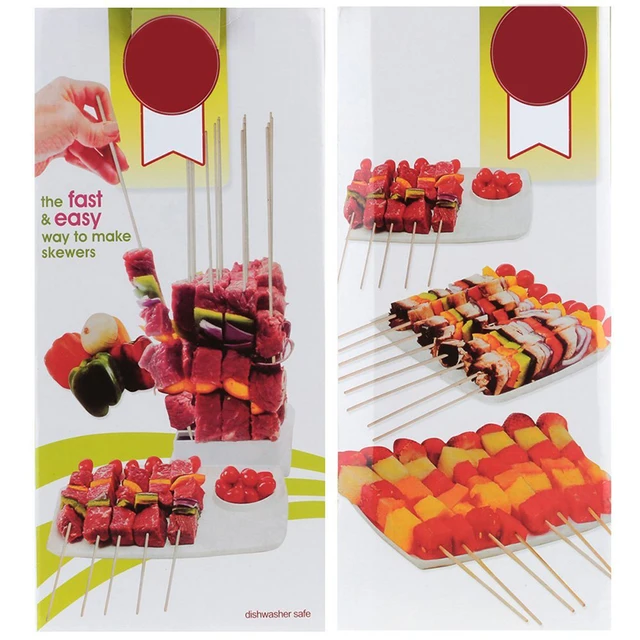 Fast BBQ Skewer Meat Cutter 3