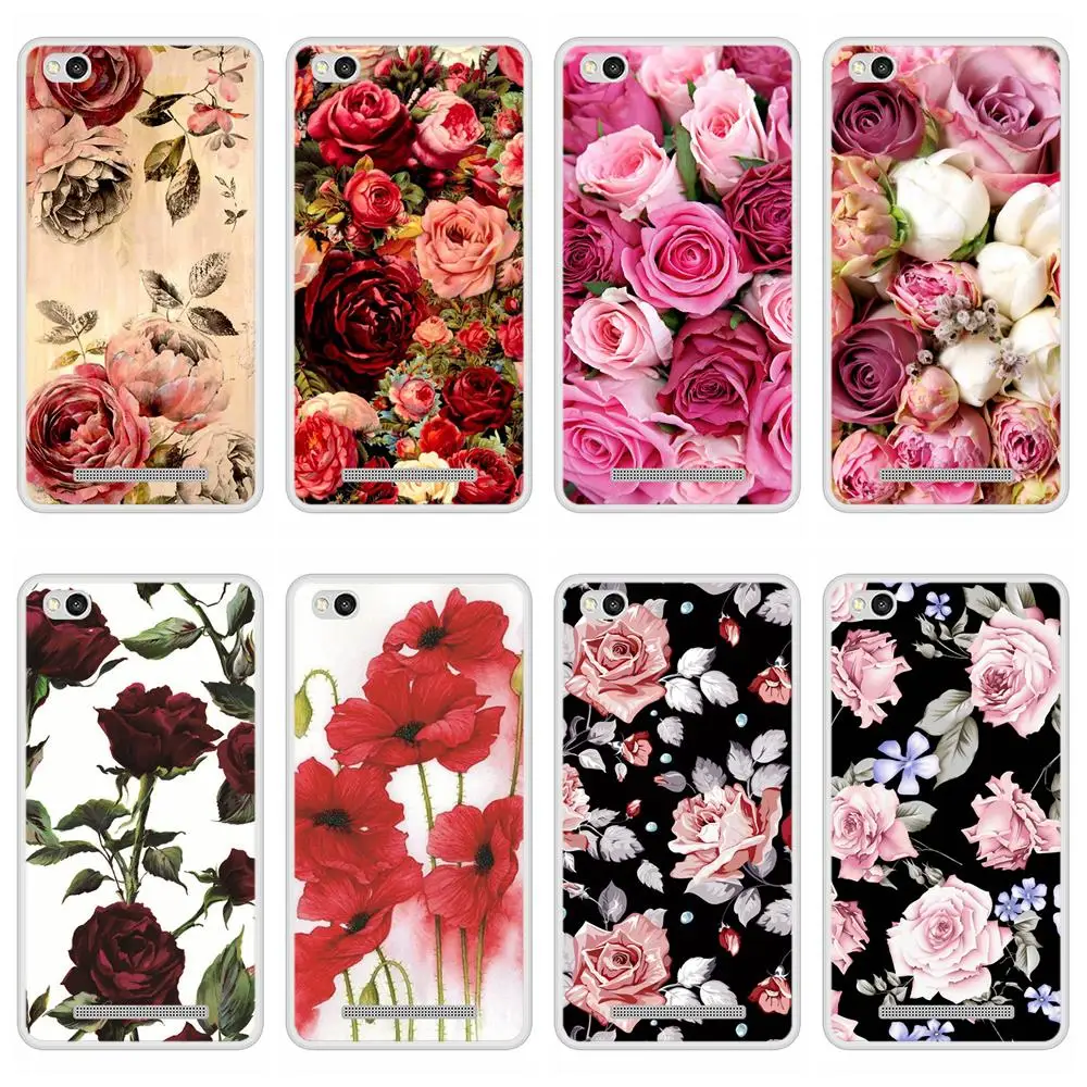 

Case For Xiaomi Redmi 3S Soft Silicone TPU Floral Flower Patterned Printing Phone Cover For Xiaomi Redmi 3 S Cases