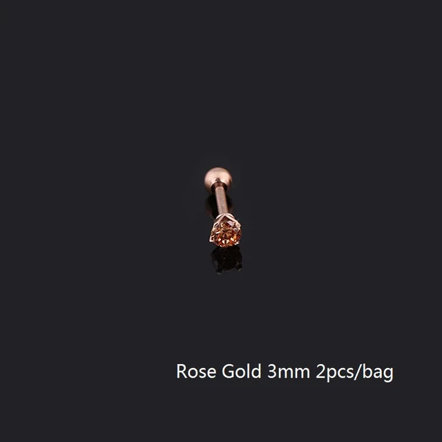 3mm rose gold