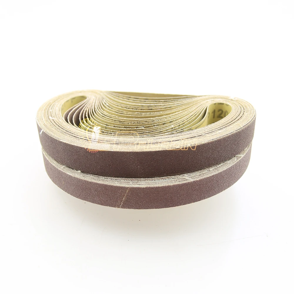 Buy 50 pcs 520*20mm P60 P320 Abrasive Sanding Belt for