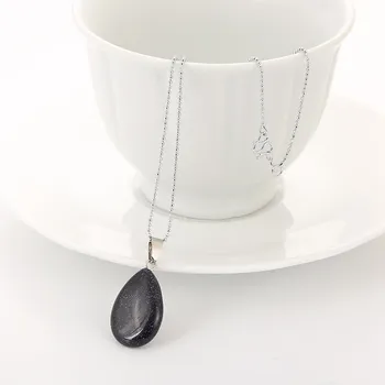 

Hot sale Water Drop Cross Quartz Necklaces Pendants Fashion Natural Stone Ball Pink Crystal Pendant Necklace For Women Jewelry