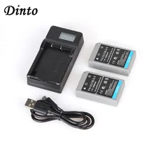 Dinto 2個1800mah BLS-5 BLS5 BLS50 bls 5カメラバッテリー液晶usb用充電器E-P1 E-P2 E-P3 e-PL1 E-PL2 E-400 E-M10