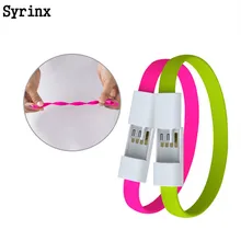 Стильный браслет Micro Тип c USB кабель для передачи данных для iPhone 6 6s 7 Plus X samsung S6 S7 для huawei провод для синхронизации и передачи данных Зарядное устройство Шнур кабель USB