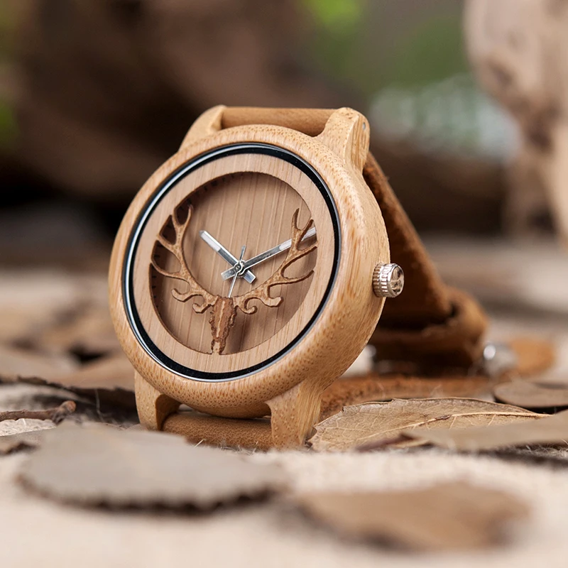 BOBO BIRD Classic Engraved Wood Watch Men Women Causal Quartz Watches as Family Gift reloj hombre 2018
