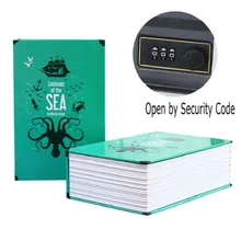 Special Offers Key Lock Book Safes Hidden Safe Box Travel Home Money Jewelry Security Steel Simulation Book
