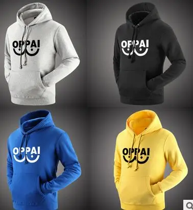 US $21.60 One Punch Man Hoodies Anime ONE Oppai Hoodies Tide brand Skateboards Swag sweatershirt Harajuku pul