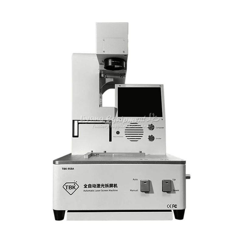  958A 20W LCD Fiber Laser Repair Machine For IPhoneX XS Max 8 8+ Back Cover Glass Frame Separating L