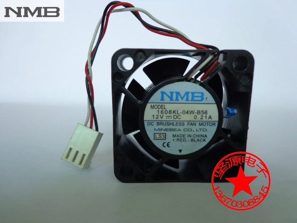 Original For NMB 1608KL-04W-B56 4020 4CM 40mm DC 12V 0.21A server inverter axial cooling fans | Компьютеры и офис