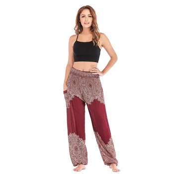

2020 Palazzo Pants Pantalon Mujer Loose High Vadim Hot Sale Special Offer Flat Women's Free Shipping Lantern Pants Casual Print